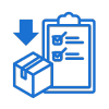 Reduce inventory and excess icon